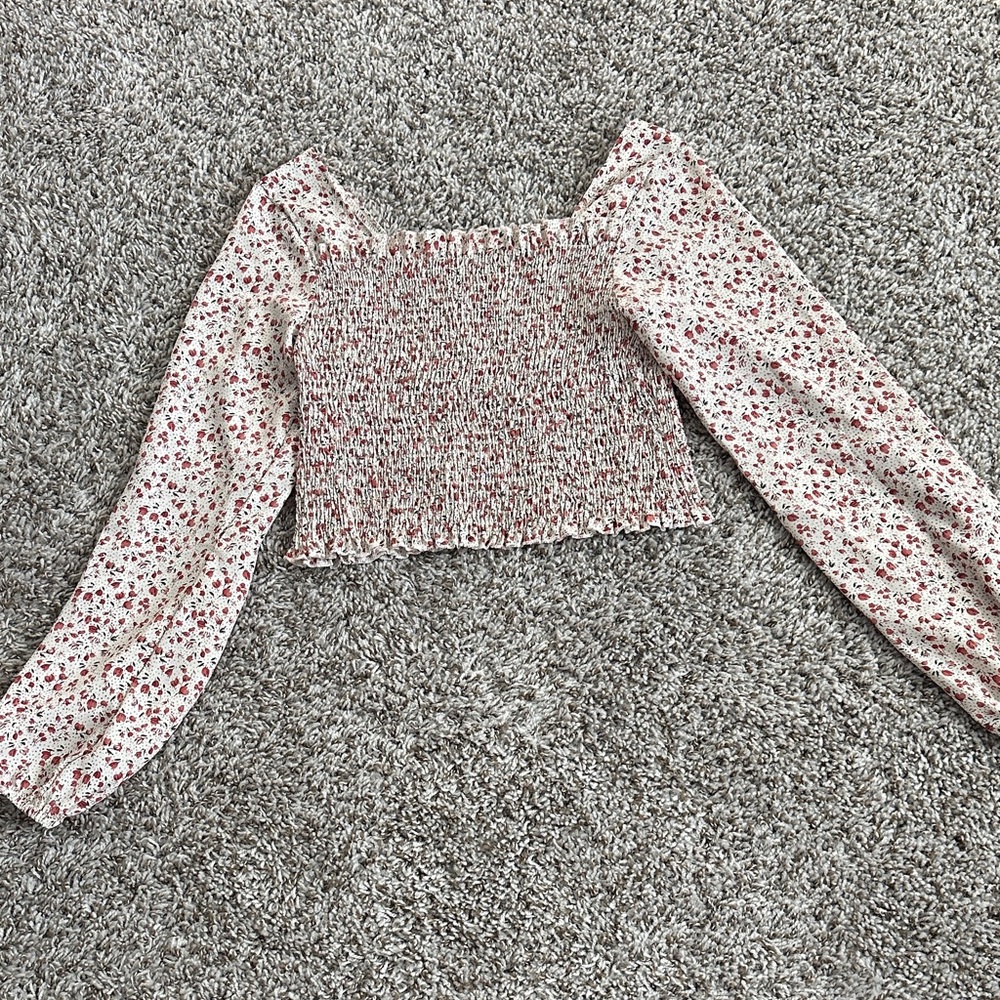 Floral Smocked Women's Top